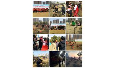 南通分公司與當地志愿者共同實現“同栽一棵樹，同抹一片綠”的夢想